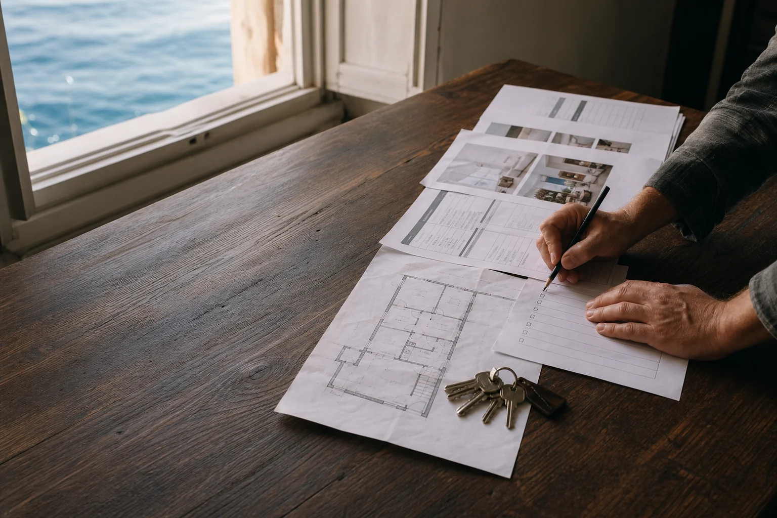 Rental management proposals, property plans and owner notes arranged for comparison