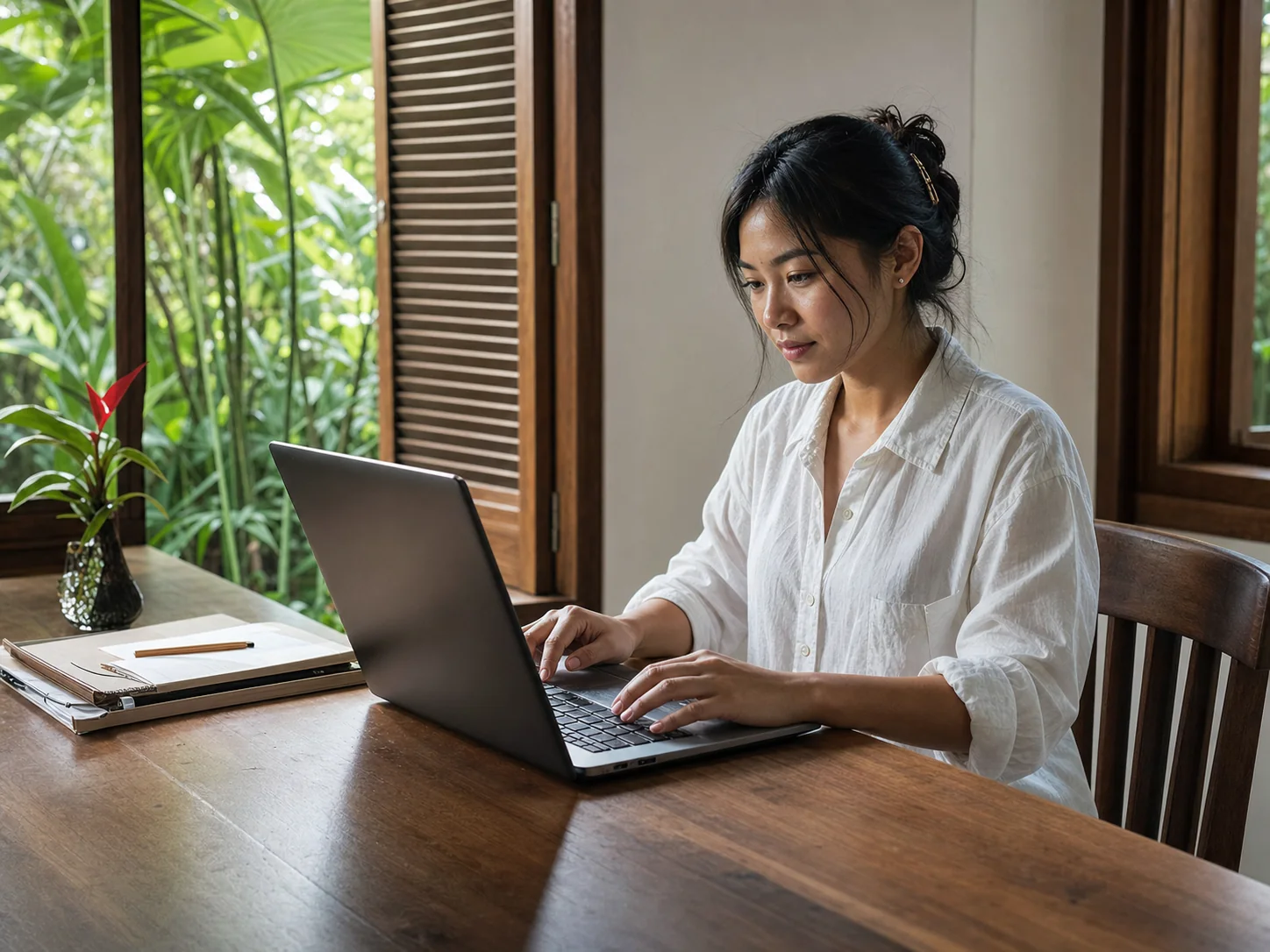 A guest-messaging specialist supporting a tropical rental from Bali