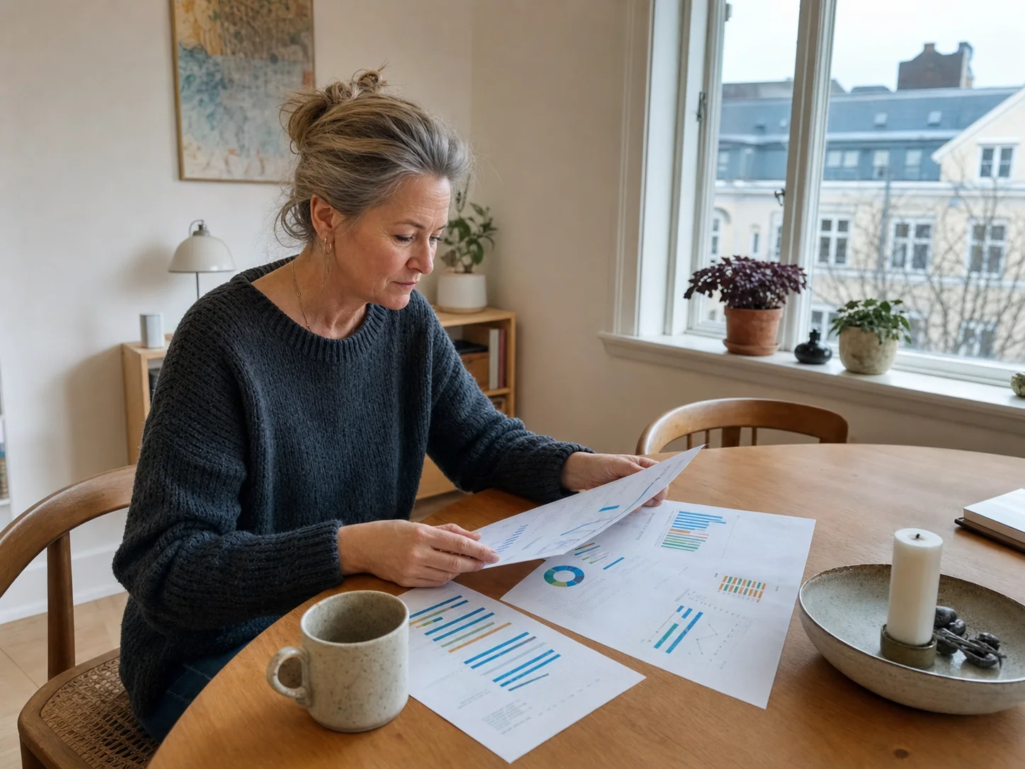 A Copenhagen property owner reviewing a clear monthly performance report